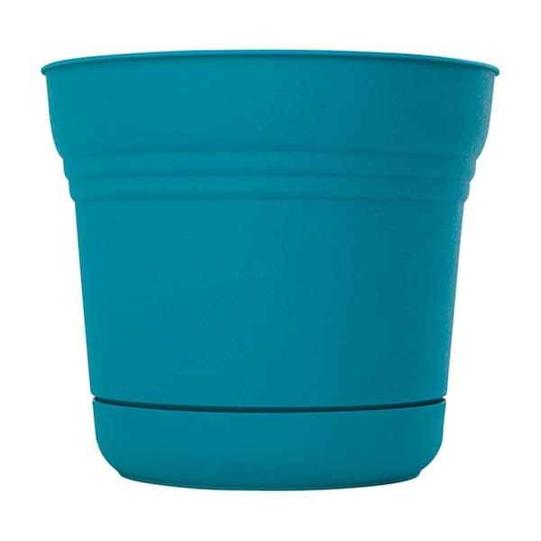 Bbq Innovations 4.5 x 5 in. Dia. Resin Planter, Teal BB1493255 - main
